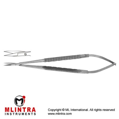 Micro Scissor Round Handle - Straight Stainless Steel, 18 cm - 7" Micro Scissor Round Handle - Straight Stainless Steel, 18 cm - 7"